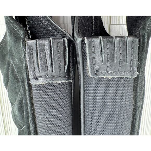 Ariat half chaps ST black leather quilted comfort fit stretch riding small tall - Picture 8 of 14